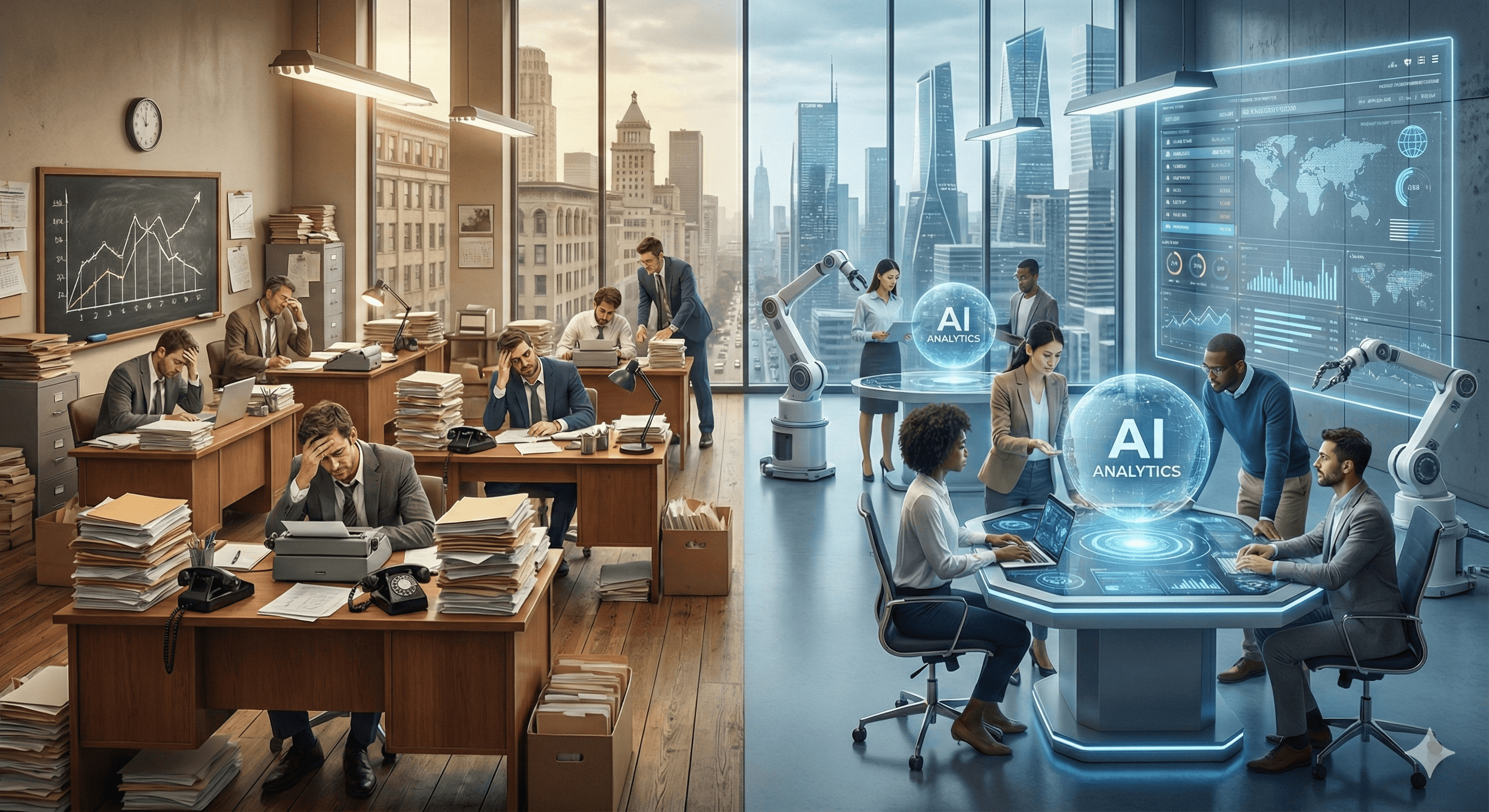 Traditional Methods vs AI: Transforming Business Operations